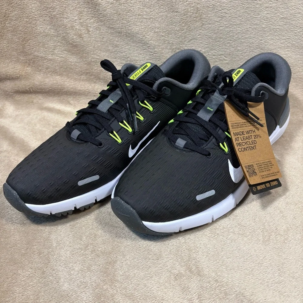Nike‎ Free Golf NN Golf Shoes Black Iron Grey White FN0332-001 Men's Size 11.5